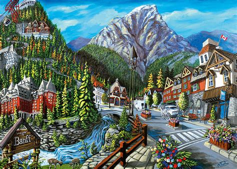 Ravensburger Canadian Collection Welcome To Banff 1000 Piece Puzzle