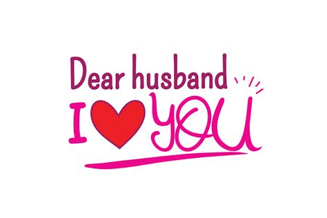 Dear Husband I Love You Graphic By Wienscollection · Creative Fabrica