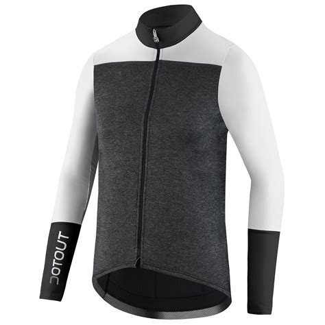 Maglia Maniche Lunghe Dotout Futura Grigio Bianco All4cycling