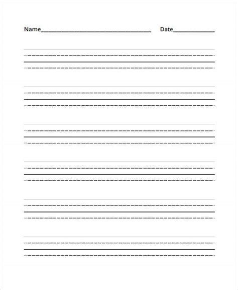 Lined paper templates are marvelously helpful in making you a host of creative projects, cards, letters, and what not! Sakura-fuji: Primary Writing Paper Template