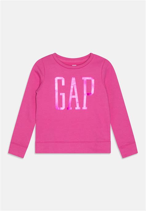 Gap Logo Crew Girls Sweatshirt Super Pink Neonpink Zalandoch