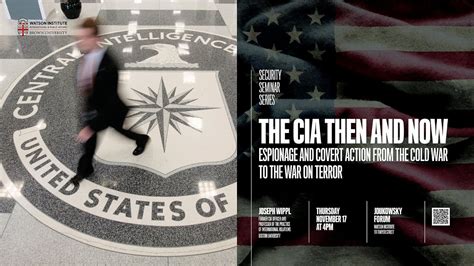The Cia Then And Now Espionage And Covert Action From The Cold War To The War On Terror Youtube