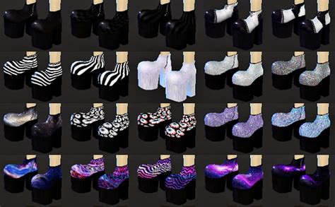 My Sims 4 Blog Goth Platform Shoes By Decayclownsims
