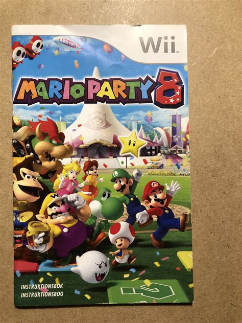 Mario Party 8 Instruktionsbog SWD Wii Manual RetroBros Fordi Vi
