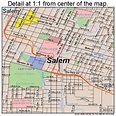 Salem Oregon Street Map 4164900