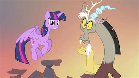 Image Twilight And Discord Talking At The Same Time S4e11png My
