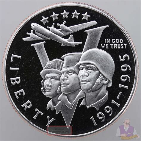 1993 P World War Ii 50th Anniversary Proof Commemorative Half Dollar