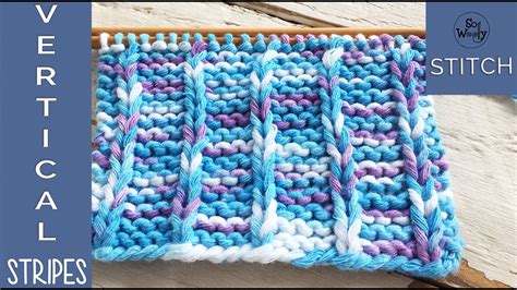 How To Knit Vertical Stripes A Two Row Repeat Pattern That Doesnt