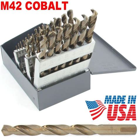 Sell 29 Pc M42 Solid Cobalt Alloy Drill Bit Set 135 Degrees Tip New