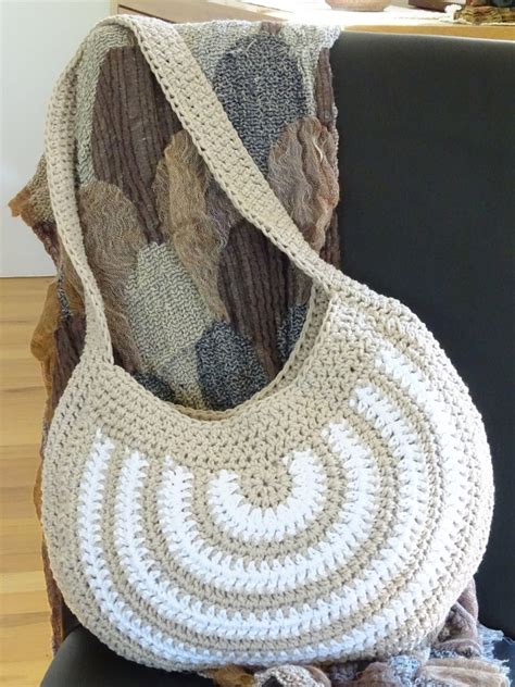 Crochet Bag Crocheted Cotton Tote Beach Bag Boho Shoulder Etsy Australia