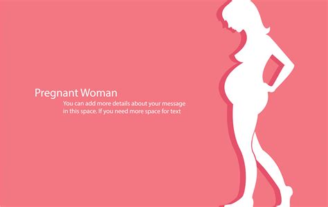 Pregnant Woman With Pink Background Vector Illustration 540392 Vector Art At Vecteezy