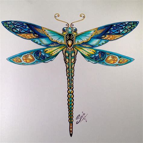 My Beautiful Dragonfly Enchantend Forest Johannabasford Dragonfly