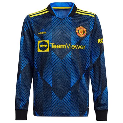 Manchester United Third Long Sleeve Football Shirt 2122 Soccerlord