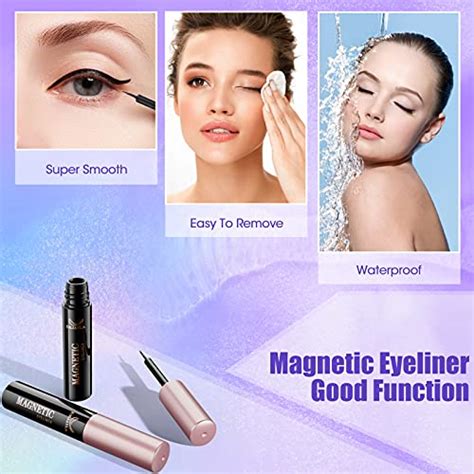 dejavia magnetic lashes [10 pairs] premium natural looking magnetic eyelashes with eyeliner kit