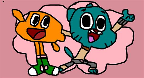 Gumabll And Darwin Amazing World Of Gumball Drawings Sketchport