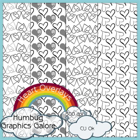 Humbug Graphics Galore Heart Overlays