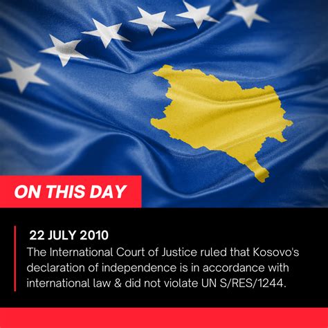 Kosovo Wins Serbia Loses 12 Years Ago Today The International Court Of Justice Ruled That