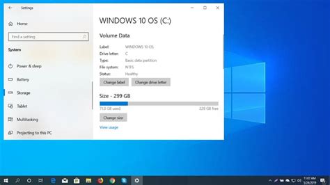 Windows 10 Sample Disk Label