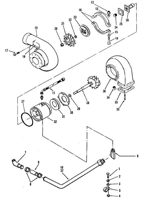 Figure 13 28 Turbocharger Exploded View Code B