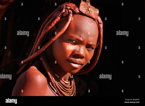 Himba Woman Himba Village Purros Kaokoland Kunene Region Namibia Africa