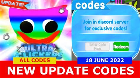 New Update Codes X750000000 Clicks Ultra Clickers Roblox 18 June