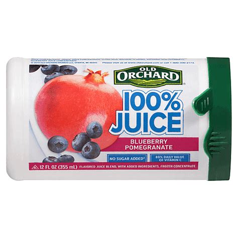 Old Orchard 100 Blueberry Pomegranate Frozen Concentrate 12 Fl Oz