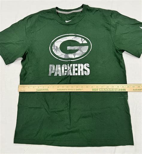 Mens Nike Green Bay Packers Regular Fit T Shirt Sz Large Green Wcamo Euc Ebay