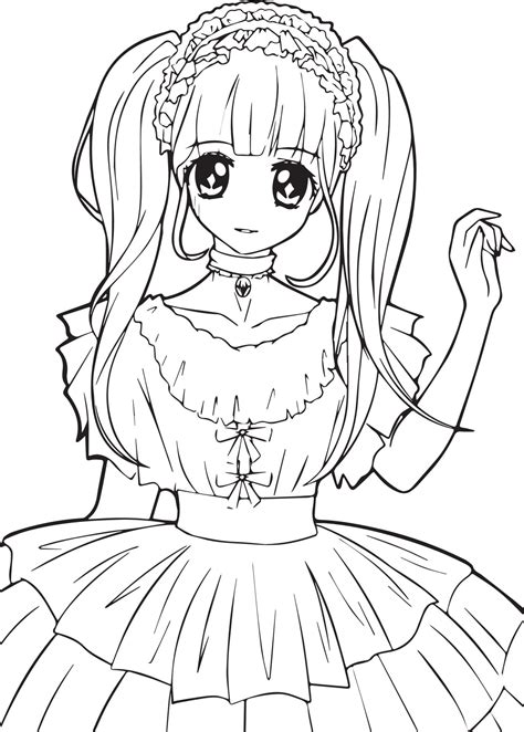 Discover Kawaii Anime Coloring Pages Latest In Coedo Com Vn