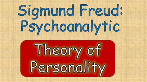 You shouldn't take the models we're going to explain now as an absolute truth. Sigmund Freud Psychoanalytic: Theory of Personality - YouTube