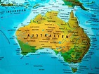 karta australien Australien physische landkarte physisch städte diercke ...