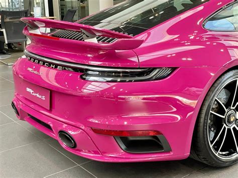 2022 Porsche 911 Turbo S In Ruby Star Proves Pink Can Be Cool Carscoops