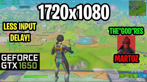 Gtx 1650 Super Fortnite Stretched 1720 X 1080 Performance Mode Youtube