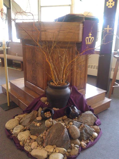 Lent Display Mount Calvary Decorating Pinterest Lent Church Decor Church Easter Decorations