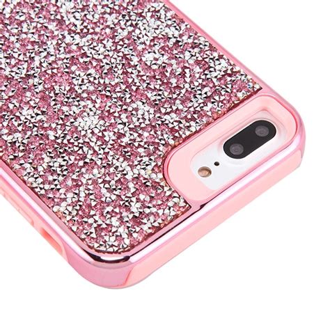 Apple Iphone 6 Plus Case Electroplated Pinkpink Hybrid Case Cover