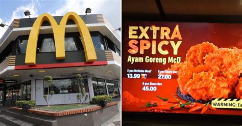 The clever marketing coup from mcdonald's malaysia plays to malaysia's love of ayam goreng mcd. McDonald's Malaysia Rolls Out 3x Spicier Ayam Goreng McD ...