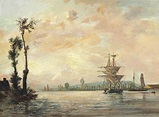 Johan Barthold Jongkind (Dutch, 1819–1891) , La Seine près de Rouen ...