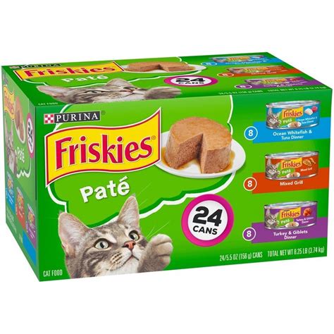 Together they average 4.1 / 10 paws, which makes friskies a significantly below average overall cat food brand. Friskies Classic Pate Variety Pack Canned Cat Food | PetFlow