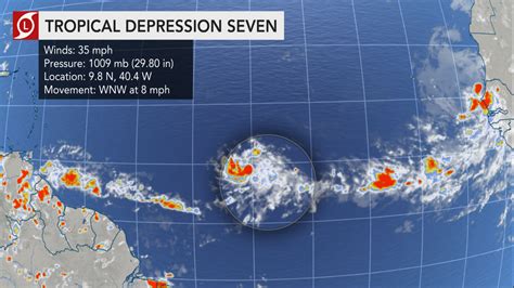 Tropical Depression 7 Forms Over The Atlantic