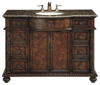 They've turned a large, victorian vanity into the sink for the guest bathroom. 48" Amelia Single Sink Vanity - Victorian - Bathroom ...