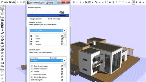 Archicad 17 New Features Saving A Sketchup 3d Model File Youtube