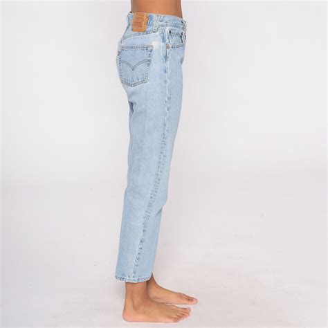 levis 501 jeans button fly 80s mom jeans straight leg denim pants mid rise waist levi 90s