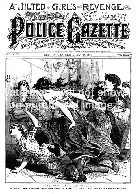 Police Gazette Vintage Magazine Cover Reproduction Poster Wall Art Ebay