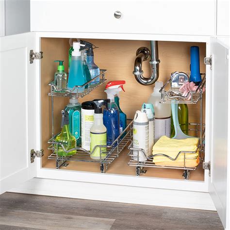 Slideout Cabinet Organizer Perfect For Vanity And Kitchen Under Sink