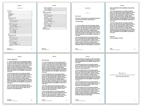 6x9 Book Template For Microsoft Word