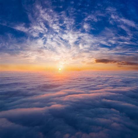The Sky Above The Clouds Before Dawn Wonderful Heavenly Landscape