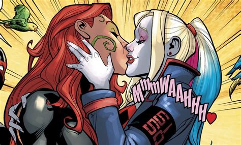 Harley Quinn And Poison Ivys First Canon Kiss Was Edited By Dc Comics