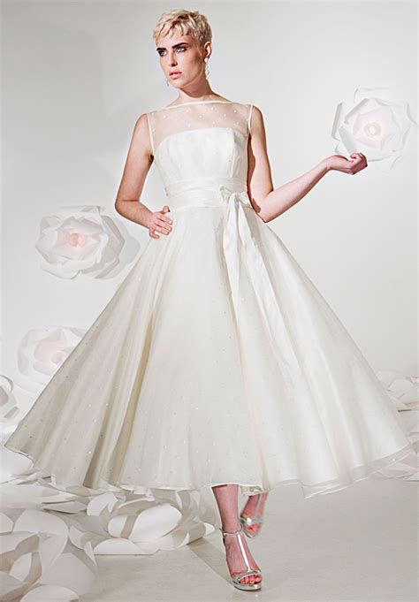 Wonderful Tea Length Ball Gown Wedding Dresses Cherry Marry