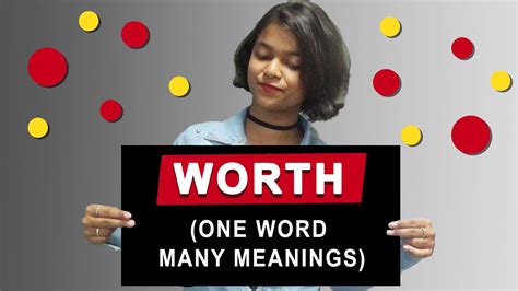 Worth One Word Many Meanings Common Mistakes Youtube