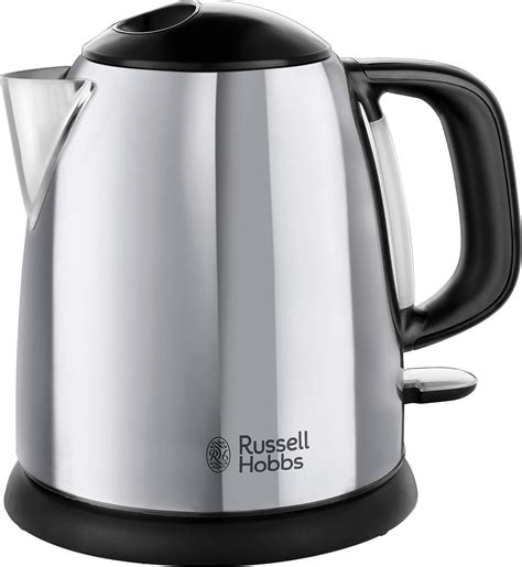 Russell Hobbs Small Electric Kettle 1 Litre Fast Boil Cordless Silver