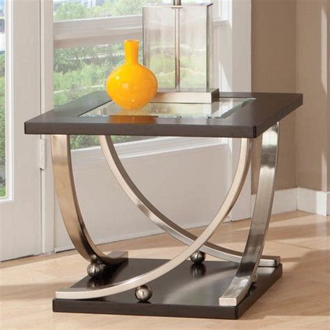 Wayfair chrome glass coffee table. Found it at Wayfair - Dave End Table | End tables, Glass ...